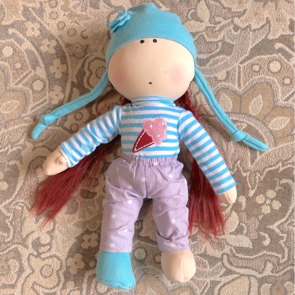 4/$20 Angelique Doll from Rosalie et Cie Line of Soft Dolls. Needs Hair Help!